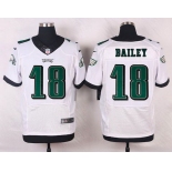 Philadelphia Eagles #18 Rasheed Bailey White Road NFL Nike Elite Jersey