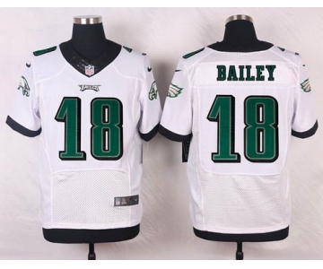 Philadelphia Eagles #18 Rasheed Bailey White Road NFL Nike Elite Jersey