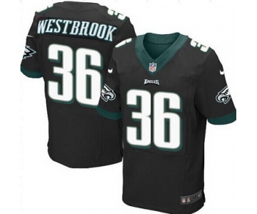 Philadelphia Eagles #36 Brian Westbrook Black Retired Player NFL Nike Elite Jersey