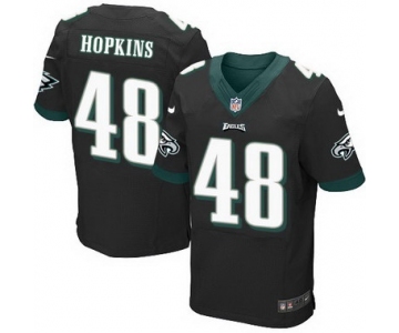 Philadelphia Eagles #48 Wes Hopkins Black Retired Player NFL Nike Elite Jersey