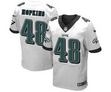 Philadelphia Eagles #48 Wes Hopkins White Retired Player NFL Nike Elite Jersey