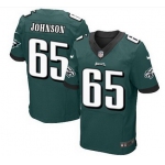 Philadelphia Eagles #65 Lane Johnson Midnight Green Team Color NFL Nike Elite Jersey