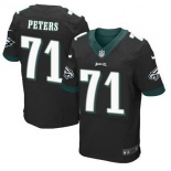 Philadelphia Eagles #71 Jason Peters Black Alternate NFL Nike Elite Jersey