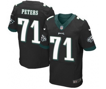 Philadelphia Eagles #71 Jason Peters Black Alternate NFL Nike Elite Jersey