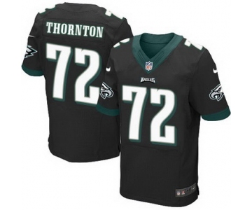 Philadelphia Eagles #72 Cedric Thornton Black Alternate NFL Nike Elite Jersey