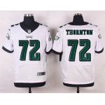 Philadelphia Eagles #72 Cedric Thornton White Road NFL Nike Elite Jersey