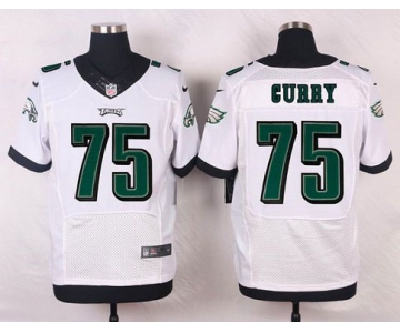 Philadelphia Eagles #75 Vinny Curry White Road NFL Nike Elite Jersey