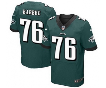 Philadelphia Eagles #76 Allen Barbre Midnight Green Team Color NFL Nike Elite Jersey