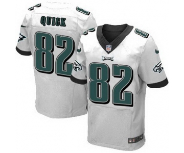 Philadelphia Eagles #82 Mike Quick White Retired Player NFL Nike Elite Jersey