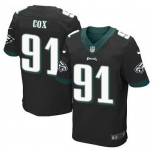 Philadelphia Eagles #91 Fletcher Cox Black Alternate NFL Nike Elite Jersey