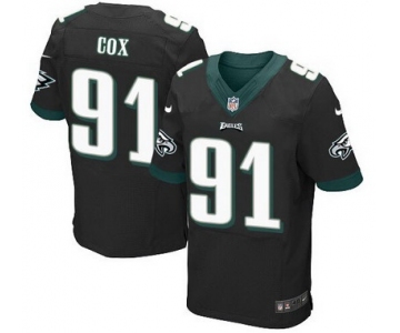 Philadelphia Eagles #91 Fletcher Cox Black Alternate NFL Nike Elite Jersey