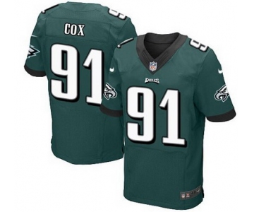 Philadelphia Eagles #91 Fletcher Cox Midnight Green Team Color NFL Nike Elite Jersey