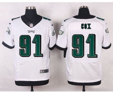 Philadelphia Eagles #91 Fletcher Cox White Road NFL Nike Elite Jersey