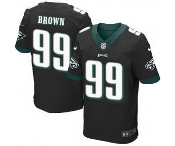 Philadelphia Eagles #99 Jerome Brown Black Retired Player NFL Nike Elite Jersey