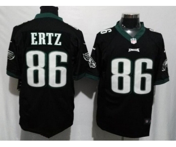 Men's Philadelphia Eagles #86 Zach Ertz Black Alternate Stitched NFL Nike Game Jersey