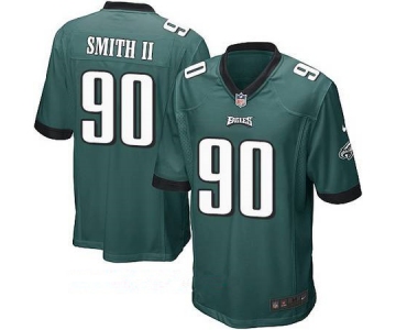 Men's Philadelphia Eagles #90 Marcus Smith II Midnight Green Team Color Stitched NFL Nike Game Jersey
