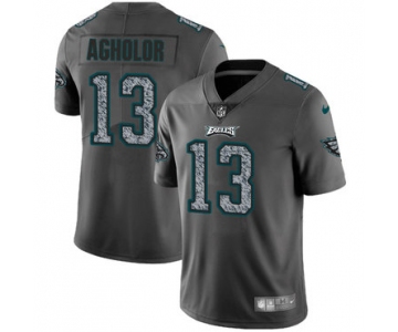 Nike Philadelphia Eagles #13 Nelson Agholor Gray Static Men's NFL Vapor Untouchable Game Jersey