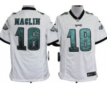 Nike Philadelphia Eagles #18 Jeremy Maclin White Game Jersey