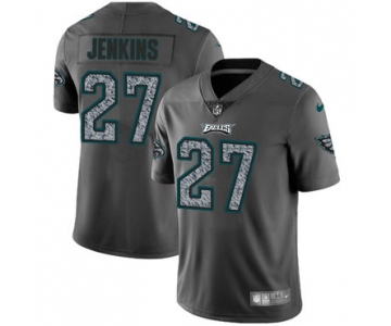 Nike Philadelphia Eagles #27 Malcolm Jenkins Gray Static Men's NFL Vapor Untouchable Game Jersey