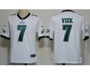 Nike Philadelphia Eagles #7 Michael Vick White Game Jersey