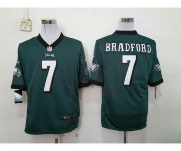 Nike Philadelphia Eagles #7 Sam Bradford Dark Green Game Jersey