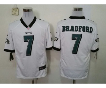 Nike Philadelphia Eagles #7 Sam Bradford  White game Jersey