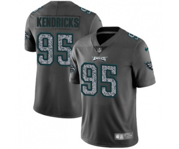 Nike Philadelphia Eagles #95 Mychal Kendricks Gray Static Men's NFL Vapor Untouchable Game Jersey