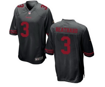 Men's 2017 NFL Draft San Francisco 49ers #3 C. J. Beathard Black Alternate Stitched NFL Nike Game Jersey