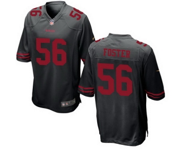 Men's 2017 NFL Draft San Francisco 49ers #56 Reuben Foster Black Alternate Stitched NFL Nike Game Jersey