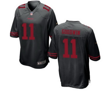 Men's San Francisco 49ers #11 Marquise Goodwin Black Alternate Stitched NFL Nike Game Jersey