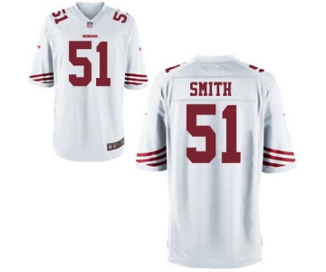 Men's San Francisco 49ers #51 Malcolm Smith White Road Stitched NFL Nike Game Jersey