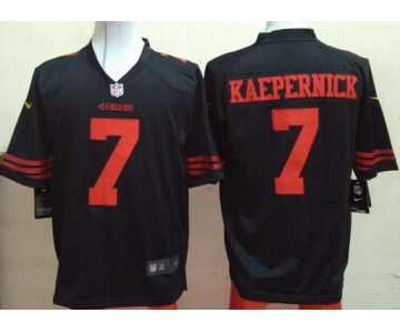Men's San Francisco 49ers #7 Colin Kaepernick Black Alternate 2015 NFL Nike Game Jersey