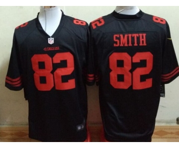 Men's San Francisco 49ers #82 Torrey Smith Black Alternate 2015 NFL Nike Game Jersey