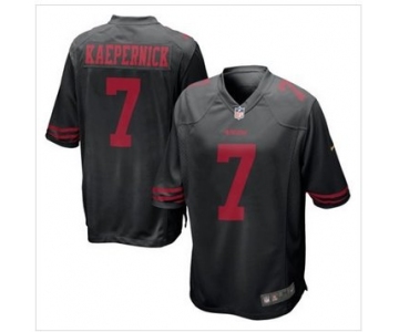 New San Francisco 49ers #7 Colin Kaepernick Black Alternate Game Jersey
