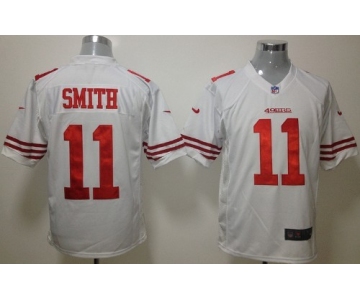 Nike San Francisco 49ers #11 Alex Smith White Game Jersey