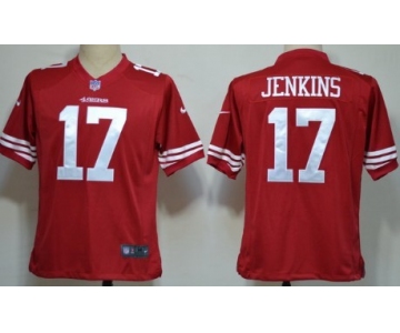 Nike San Francisco 49ers #17 A.J. Jenkins Red Game Jersey