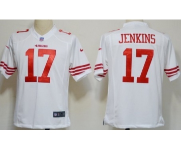 Nike San Francisco 49ers #17 A.J. Jenkins White Game Jersey