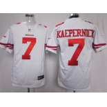 Nike San Francisco 49ers #7 Colin Kaepernick White Game Jersey