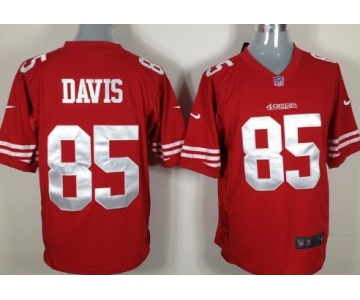 Nike San Francisco 49ers #85 Vernon Davis Red Game Jersey