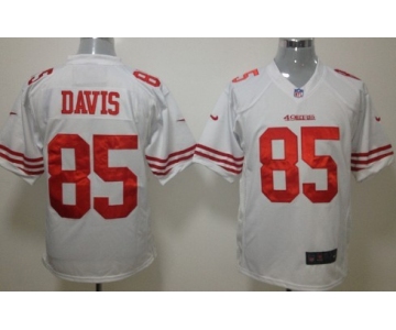 Nike San Francisco 49ers #85 Vernon Davis White Game Jersey