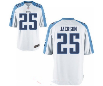 Men's 2017 NFL Draft Tennessee Titans #25 Adoree Jackson White Road Stitched NFL Nike Elite Jersey