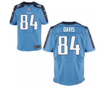 Men's 2017 NFL Draft Tennessee Titans #84 Corey Davis Light Blue Team Color Stitched NFL Nike Elite Jersey