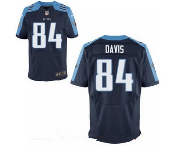 Men's 2017 NFL Draft Tennessee Titans #84 Corey Davis Navy Blue Alternate Stitched NFL Nike Elite Jersey