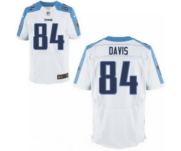 Men's 2017 NFL Draft Tennessee Titans #84 Corey Davis White Road Stitched NFL Nike Elite Jersey