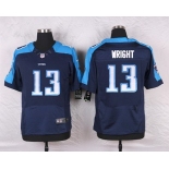 Men's Tennessee Titans #13 Kendall Wright Navy Blue Alternate NFL Nike Elite Jersey