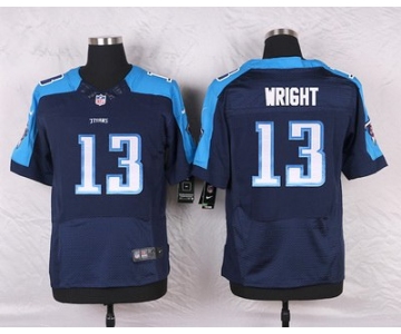 Men's Tennessee Titans #13 Kendall Wright Navy Blue Alternate NFL Nike Elite Jersey