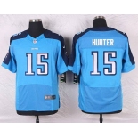 Men's Tennessee Titans #15 Justin Hunter Light Blue Team Color NFL Nike Elite Jersey