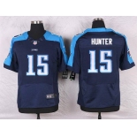 Men's Tennessee Titans #15 Justin Hunter Navy Blue Alternate NFL Nike Elite Jersey