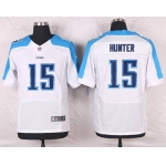 Men's Tennessee Titans #15 Justin Hunter White Road NFL Nike Elite Jersey