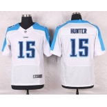 Men's Tennessee Titans #15 Justin Hunter White Road NFL Nike Elite Jersey